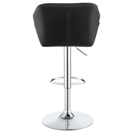 Berrington Upholstered Adjustable Bar Stool Grey (Set of 2)