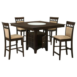 Gabriel  Square Counter Height Dining Set Cappuccino