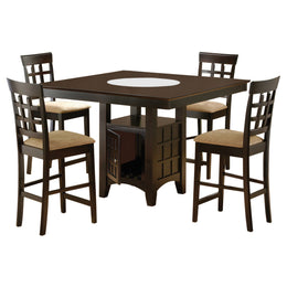 Gabriel  Square Counter Height Dining Set Cappuccino