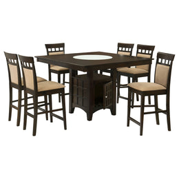 Gabriel  Square Counter Height Dining Set Cappuccino