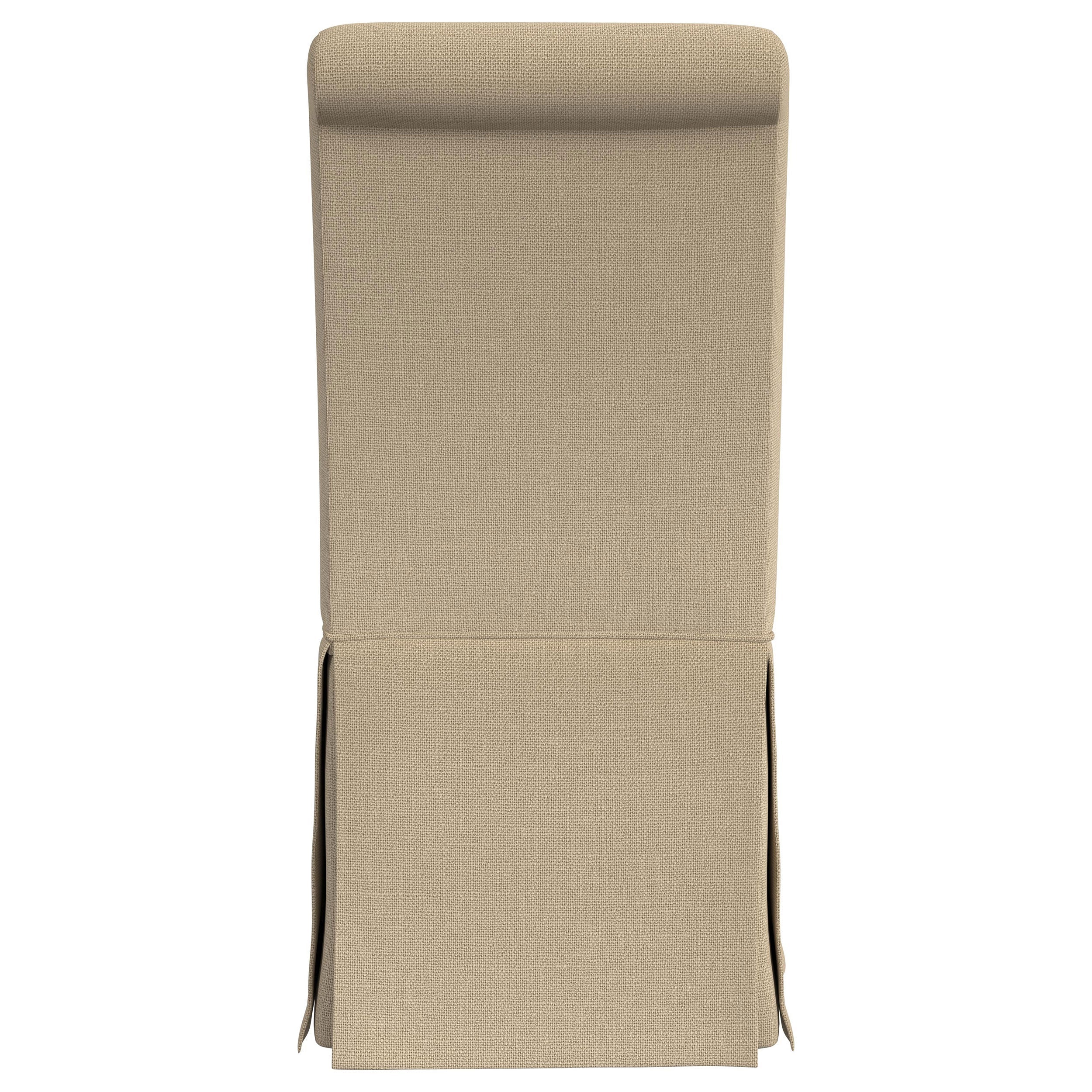Shawna Upholstered Skirted Side Chair Light Grey (Set of 2)