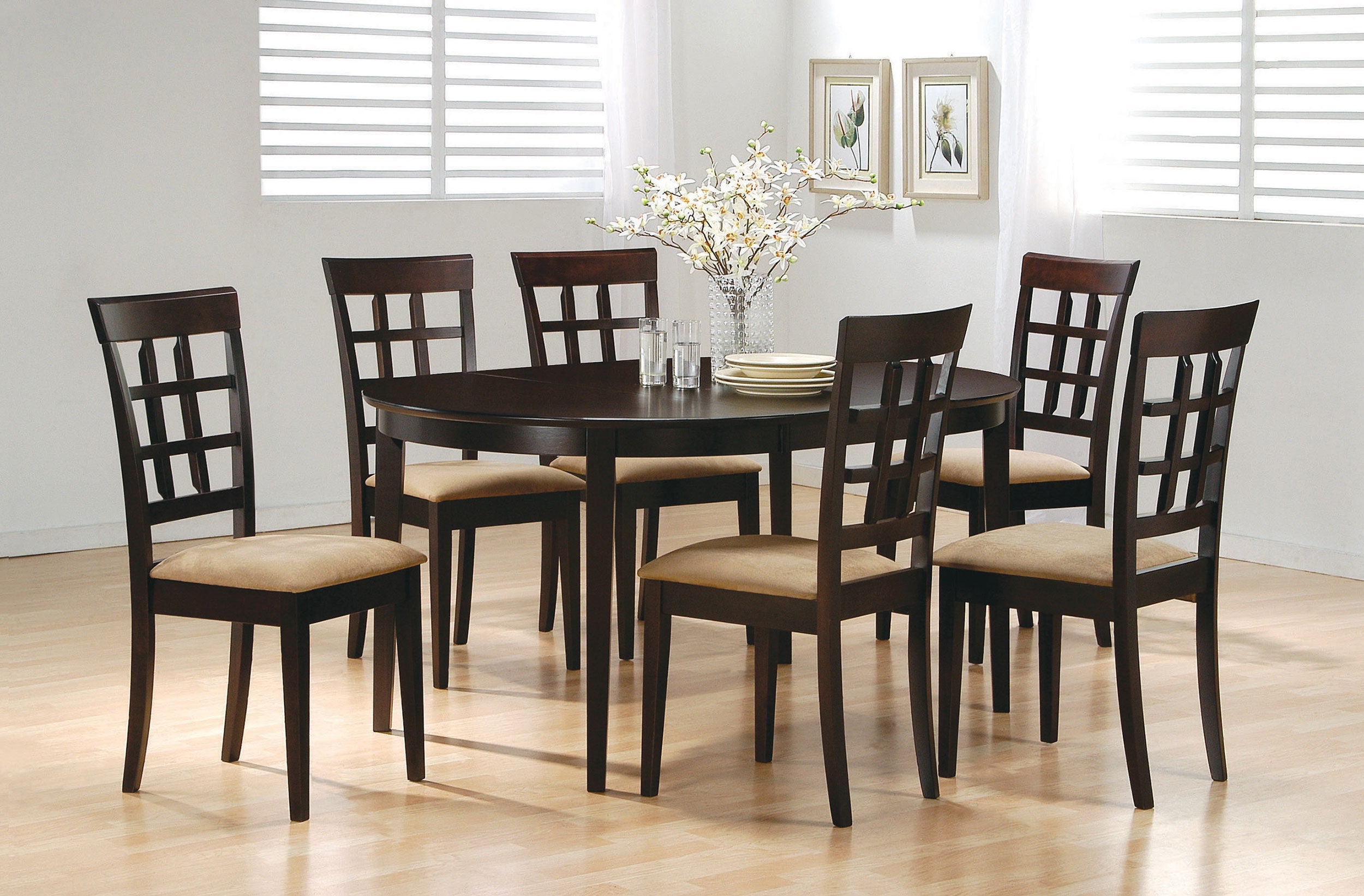 Gabriel  Square Counter Height Dining Set Cappuccino