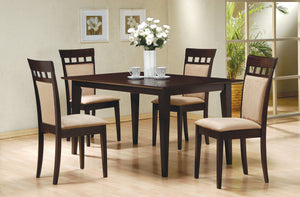 Gabriel  Rectangular 59-inch Dining Set Cappuccino