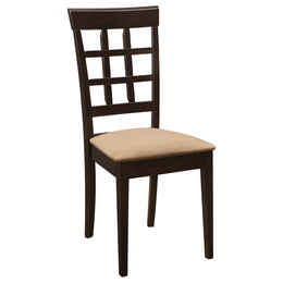 Gabriel Closed Back Dining Side Chair Cappuccino (Set of 2)
