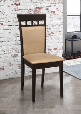 Gabriel Closed Back Dining Side Chair Cappuccino (Set of 2)