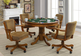 Mitchell  3-in-1 Dining and Game Table Set Amber