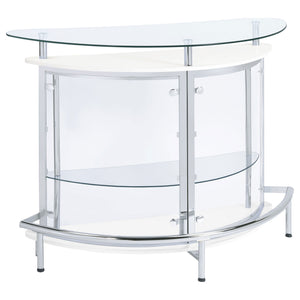 Amarillo Freestanding Glass Top Home Bar Wine Cabinet