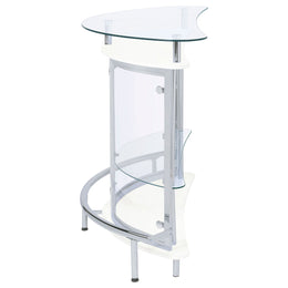 Amarillo Freestanding Glass Top Home Bar Wine Cabinet