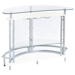 Amarillo Freestanding Glass Top Home Bar Wine Cabinet
