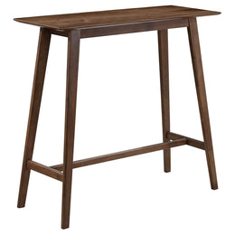 Finnick  Rectangular Pub Height Bar Table Set Walnut