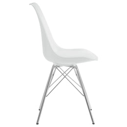 Juniper Polypropylene Dining Side Chair Black (Set of 2)
