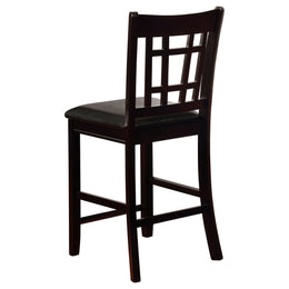Lavon  Oval Counter Height Dining Set Espresso