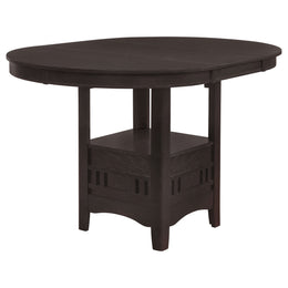 Lavon Oval 60-inch Extension Counter Dining Table Chestnut