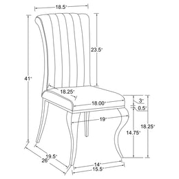 Betty Velvet Upholstered Dining Side Chair (Set of 4)