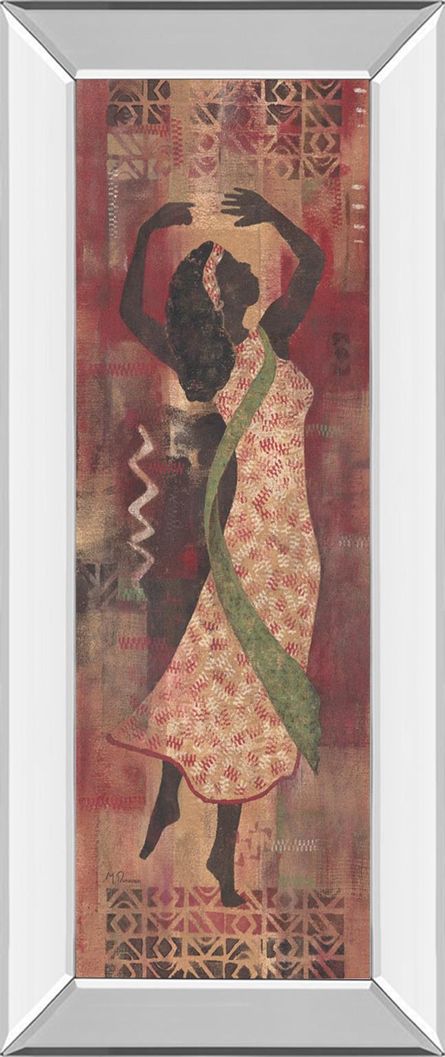 Mirrored Frame Graceful Reflection I By Maria Donovan 18X42 Mirror Frame Print