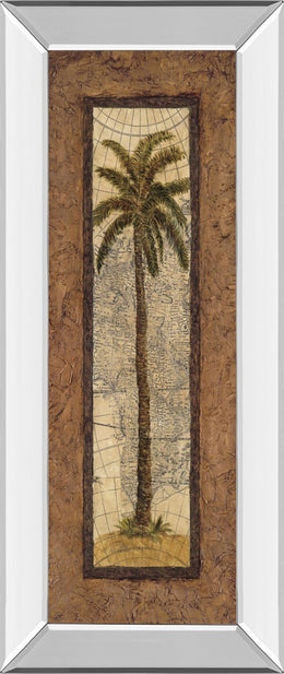 Mirrored Frame Global View Ii By Charlene Olson 18X42 Mirror Frame Print