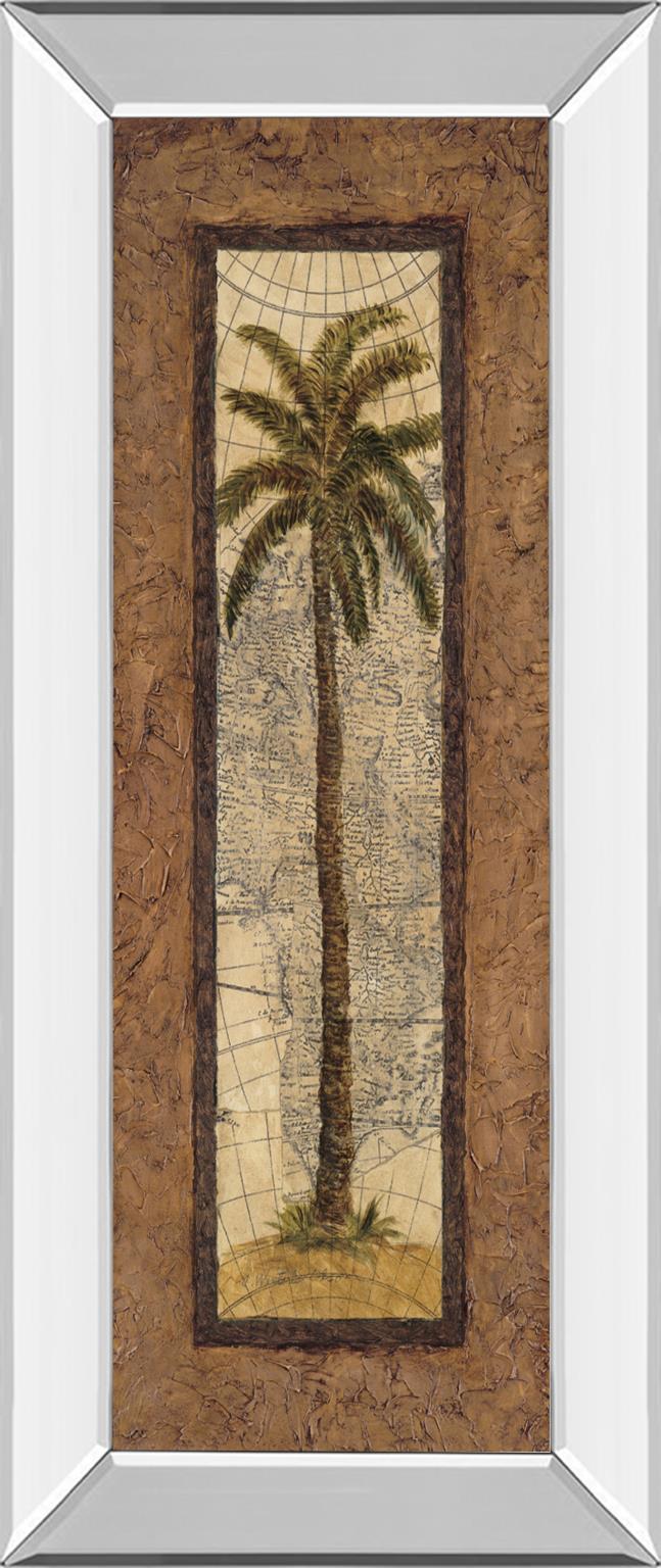 Mirrored Frame Global View Ii By Charlene Olson 18X42 Mirror Frame Print