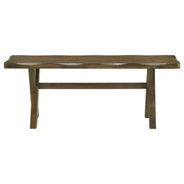 Alston 47-inch Solid Wood Dining Bench Knotty Nutmeg