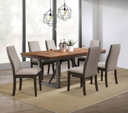 Spring Creek  Rectangular Dining Table Set Chocolate
