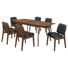Redbridge Rectangular  Dining Set Natural Walnut