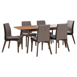 Redbridge  Rectangular Dining Set Natural Walnut