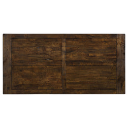 Coleman Rectangular 79-inch Dining Table Rustic Golden Brown