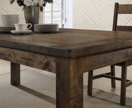 Coleman 84-inch Counter Height Dining Table Golden Brown