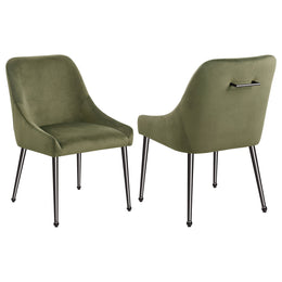 Mayette Upholstered Dining Side Chair Blue (Set of 2)
