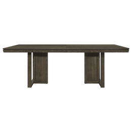 Kelly  Rectangular Dining Table Set Dark Grey