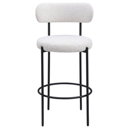 Viola Boucle Upholstered Counter Chair Cream (Set of 2)