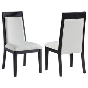Brookmead Dining Side Chair Grey and Black (Set of 2)