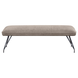 Dodson Fabric Upholstered Dining Bench Grey