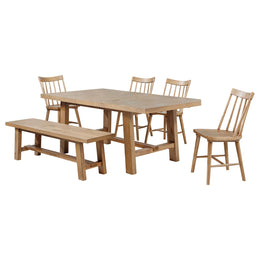 Middleton  Extension Leaf Dining Set Brown and Black