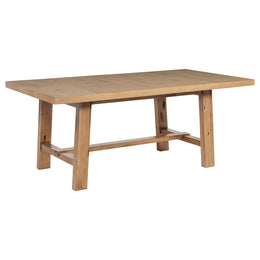 Middleton 106-inch Extension Leaf Dining Table Natural Brown