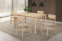 Parkridge  59-inch Wood Dining Set Natural Walnut