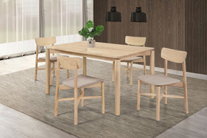Parkridge  59-inch Wood Dining Set Natural Walnut