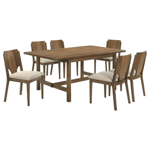Crestmore  Rectangular Dining Table Set Walnut