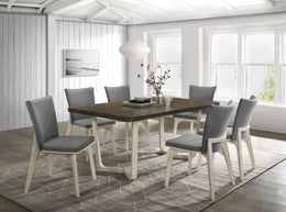 Biloxi  71-inch Rectangular Dining Set Greyish Brown