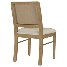 Arini Rattan Cane Dining Side Chair Black (Set of 2)