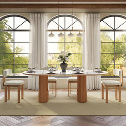 Silvo 79" Table (Glossy White)