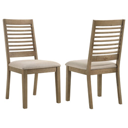 Scottsdale Wood Dining Side Chair Washed Brown (Set of 2)
