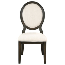 Twyla Round Wood Dining Room Table Set Dark Cocoa
