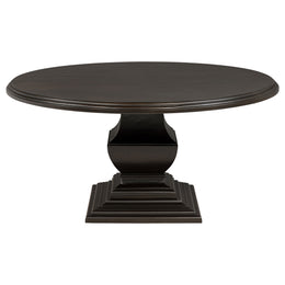 Twyla 60-inch Round Wood Dining Room Table Dark Cocoa