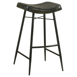 Bayu Leather Upholstered Bar Stool Antique Camel (Set of 2)