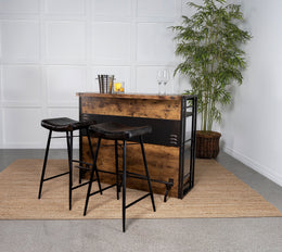 Bayu Leather Upholstered Bar Stool Antique Camel (Set of 2)