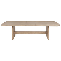 Kailani  Rectangular Wood Dining Table Set Beige Oak