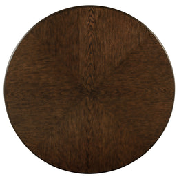 Landon 60-inch Round Dining Table Set Rich Brown