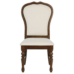 Landon 60-inch Round Dining Table Set Rich Brown