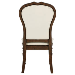 Landon Upholstered Dining Side Chair Rich Brown (Set of 2)