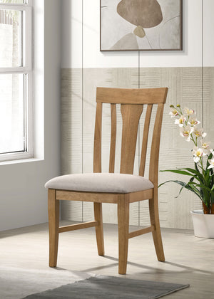 Hartville Dining Side Chair Natural Light Brown (Set of 2)